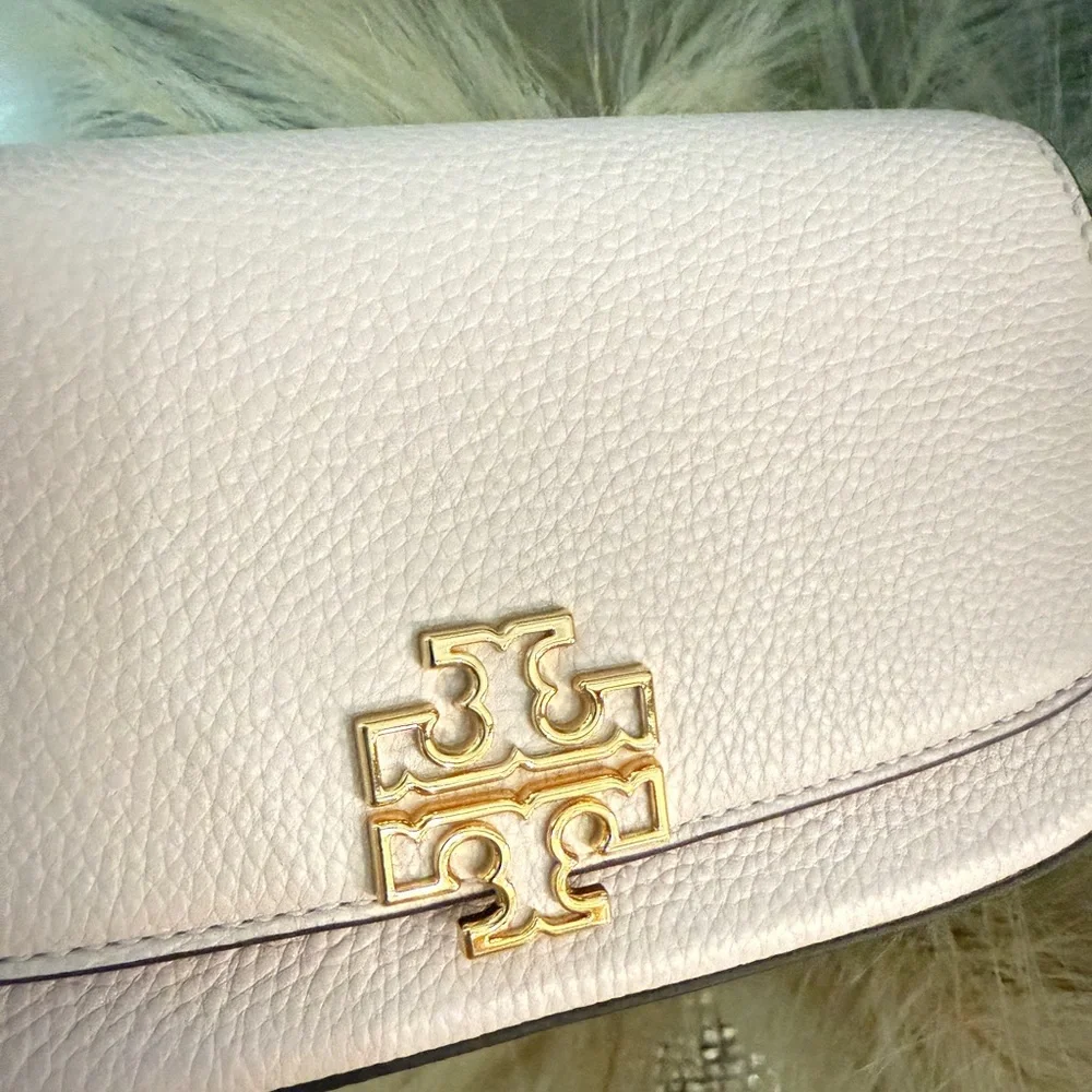 Tory Burch Light Pink Leather Crossbody Bag